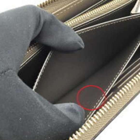 LOUIS VUITTON Zippy Wallet Champagne Metalize Grey Long Vernis - Picture 12 of 16